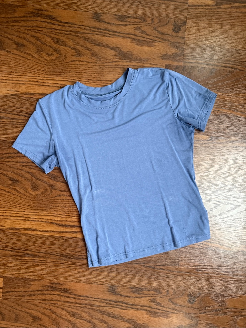 Women's Blue Crew Neck Tee